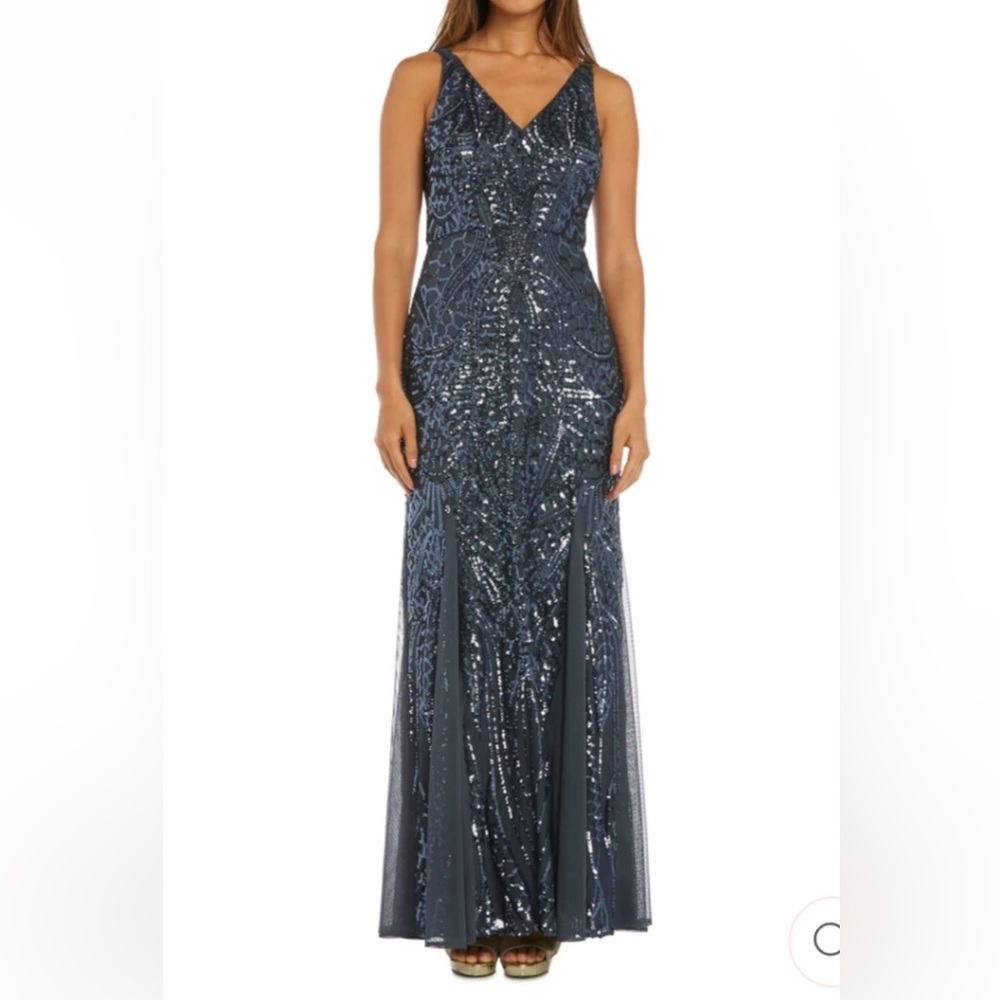 Nightway Sequin Plus Formal Gown